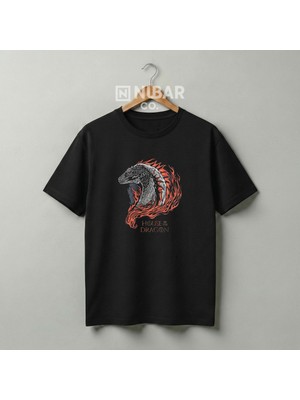 Nubarco House Of The Dragon Tasarımlı Unisex Premium Pamuklu Tişört