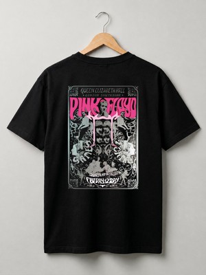 Nubarco Özel Pink Floyd Tasarımlı Unisex Premium Kumaş Relaxed T-Shirt