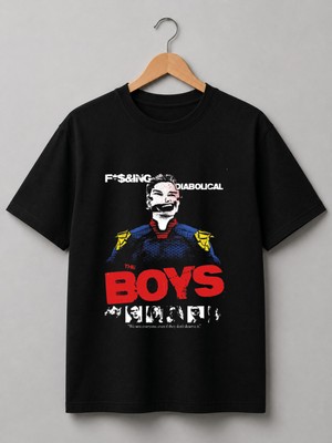 Nubarco The Boys Animasyon Özel Tasarımlı Unisex Premium Pamuklu Tişört