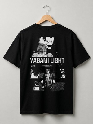 Nubarco Premium Pamuklu Death Note Anime Tasarımlı Unisex Günlük T-Shirt