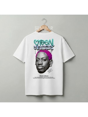 Nubarco Özel Tasarım Feel Like Rodman Dennis Baskılı Unisex Premium Pamuklu Tişört
