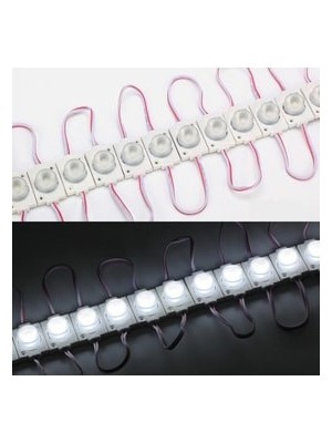 Balp LED Modül Beyaz Tekli LED Mercekli 12V Dc 1,5W Ip 65 5 Adet