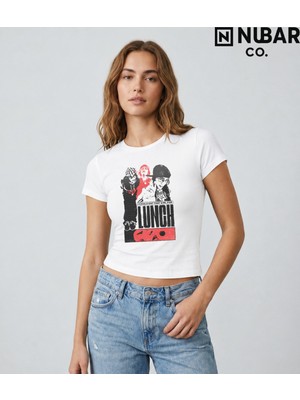 Nubarco Billie Eilish Tasarımlı %100 Pamuklu Unisex Yüksek Baskı Kaliteli Body Crop (Body Tee)
