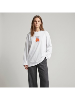 Nubarco Matisse Tasarım Özel Desenli Premium Unisex Pamuklu Uzun Kollu Tişört