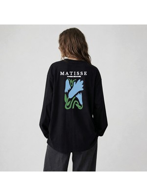 Nubarco Matisse Tasarım Özel Desenli Premium Unisex Pamuklu Uzun Kollu Tişört