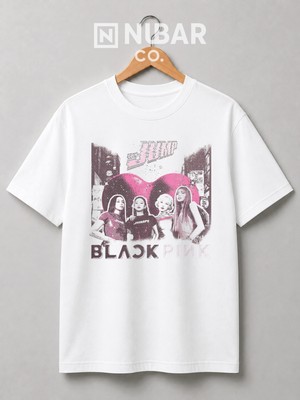 Nubarco Blackpink Baskılı Unisex Pamuklu Tişört | Premium Kumaş ve Yüksek Kalite Tasarım