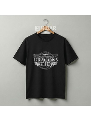 Nubarco House Of The Dragon Tasarımlı Unisex Premium Pamuklu Tişört