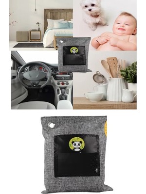 Ett Hava Temizleme Torbası 100G Araba- Dolap- Banyo- Evcil Hayvan Koku Giderici- Bambu Kömür Koku Emici