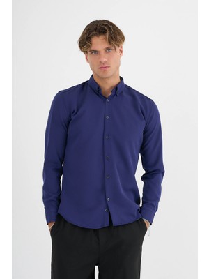 Redline Flex Slim Fit Yumuşak Kolay Ütü Nefes Alan Erkek Gömlek