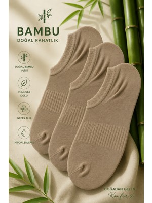 Tibo 3 Çift Burun Dikişsiz Yumuşacık Premium Erkek Sneaker Patik Çorap