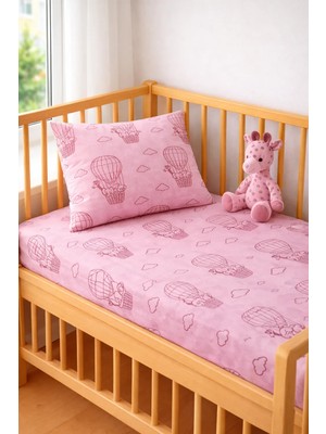 Ozz Baby %100 Pamuk Park Yatak Anne Yanı Lastikli Bebek Çarşafı Seti (70X120X15) Yastık kılıfı (35x45)