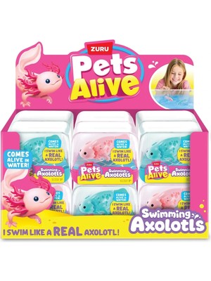 Renklime Pets Alive Yüzen Axolotl