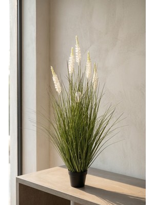 Acar Eterna Bloom Yapay Saksılı Lavanta Beyaz - 90 cm