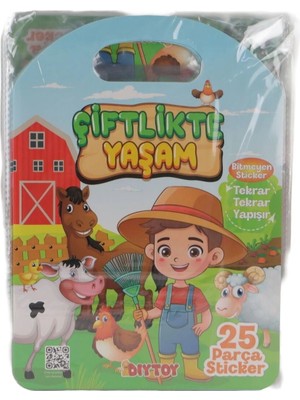 Renklime 3011 Bitmeyen Sticker Çiftlikte Yaşam