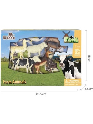 Renklime SH-5901-5904 Kutulu 12PCS Vahşi ve Çiftlik