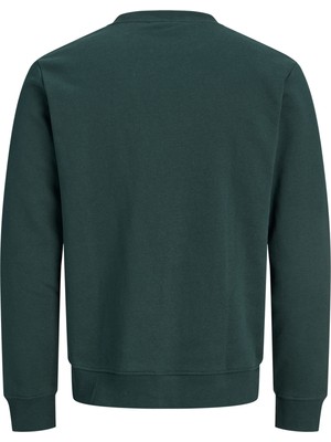 Jack & Jones Erkek Gögüs Baskili Bisiklet Yaka Sweatshirt - Aero