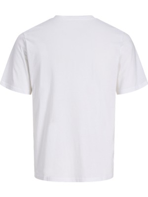 Jack & Jones Erkek Gögüs Baskili Bisiklet Yaka Tisört - Tom