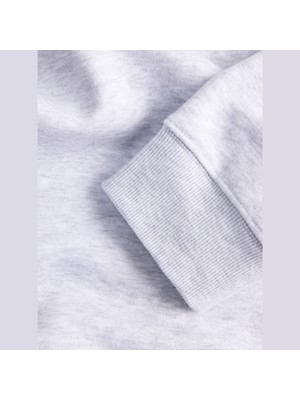 Jack & Jones Erkek Gögüs Baskili Kapüsonlu Sweatshirt - Aero