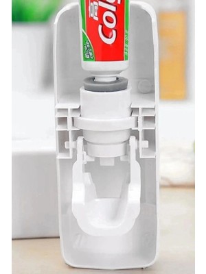 Datatek 5'li Diş Fırçalık Macun Sıkıcı Seti Duvara Monte Beyaz Hijyenik Pratik Organizer