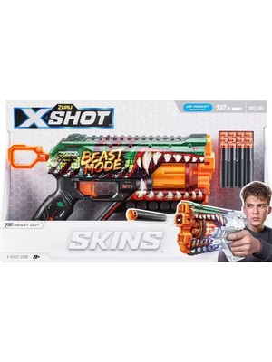 Renklime X-Shot Skins Griefer Dart Fırlatıcı 12 Dartlı - S00036561