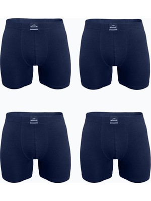 Malabadi Erkek Lacivert 4 Lü Premium Collection Modal Uzun Boxer 4M250