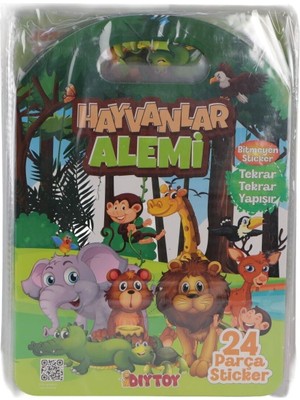 Renklime 3028 Bitmeyen Sticker Hayvanlar Alemi