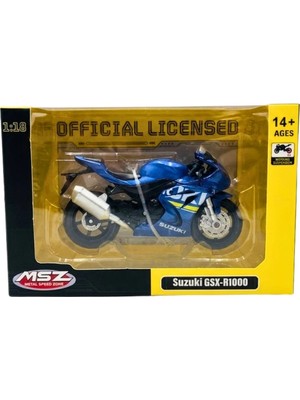 Datatek 1/18 Suzuki GSX-R1000 Model Motosiklet