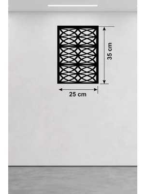 Mey Ithalat® Selçuklu Yıldızı Temalı Ahşap Duvar Tablosu - 25X35 cm Lazer Kesim Dekoratif Pa