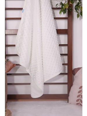 Etorva Store Biyeli Unisex Bebek Nohut Battaniye 80*80 - Krem