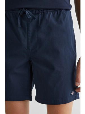 Gant Men's Regular Fit Soft Canvas Bermuda Shorts Erkek Yumuşak Kanvas Bermuda Şort Lacivert