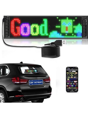Rgb LED Yazı Paneli Telefon Kontrollü Kayan Yazı Animasyonlu Ekran