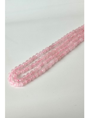 c-bhadu naturel Sertifikalı 6 mm Pembe Kuvars Doğaltaş Dizi