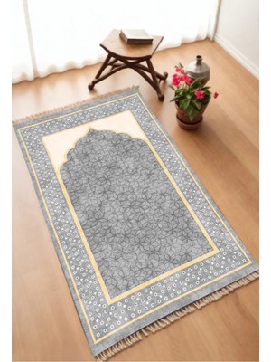 Aymira Home Dekoratif Dijital Baskılı Kaymaz Taban Seccade Namazlık 75X120