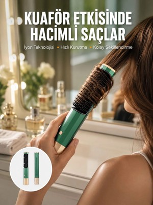 Laraheiser Üflemeli Saç Düzleştirici Fön Tarak Yüksek Isı Ayarlı Iyon Özellikli Yeni Nesil