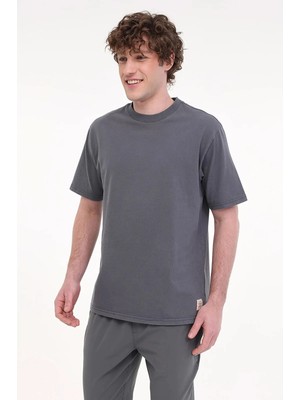 Lumberjack C Neck 11BS38 0 Yaka Erkek Tshirt - Antrasit