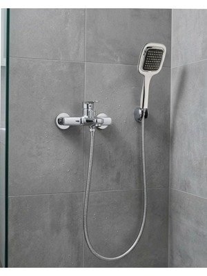 Brf Store Sepetium Siyah Duş Seti El Duşu Başlığı Spiral Hortum Dayanıklı Banyo Duş Aksesuarı