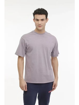 Lumberjack C Neck 11BS38 0 Yaka Erkek Tshirt - Pastel Lila