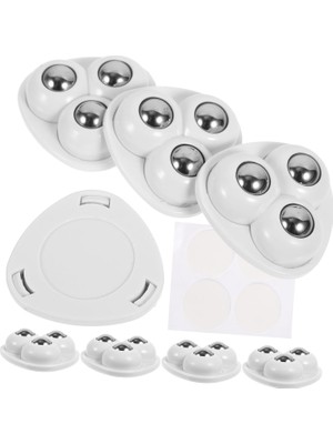 Brf Store Sepetium Orret Home 4 Adet Mini Mobilya Tekeri,aırfrey Için Teker,çok Amaçlı Eşya Tekeri,yapışkanlı