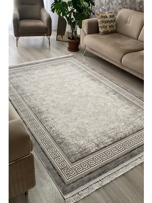 GÜLCEM HOME Helen, Sanatsal Ipeksi Viskon Triko Akrilik Dokuma Sarayhan Oturma Odası ve Salon Halısı