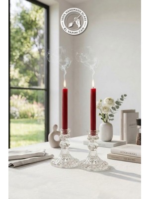 Glamis Selen Concept Linea Model Cam Şamdan & Mumluk Küçük Boy 2'li Set