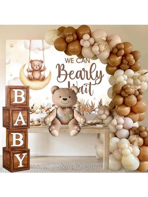 Brf Store Sepetium Baby Shower Parti Kutlama Seti (Ahşapbaby)