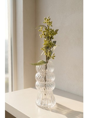 Acar Eterna Bloom Yapay Tek Dal Tomurcuklu Okaliptüs Yeşil - 53 cm