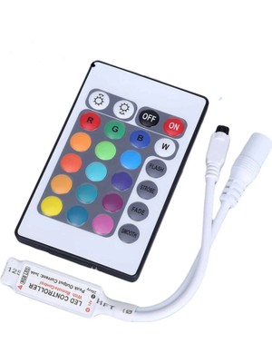 Burul 24 Tuş Mini Rgb Led IR Kontrol Kumandası
