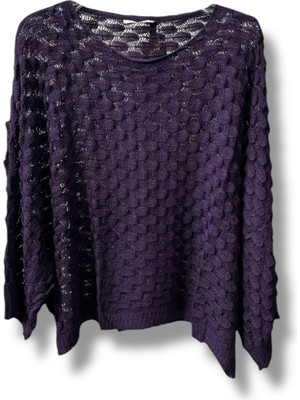 Kadın Merserize Triko Bluz Oversize Standart Beden 38-52 Uyumlu Salaş