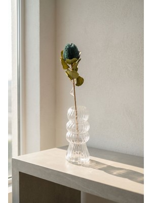 Acar Eterna Bloom Yapay Tek Dal Banksia Mavi - 59 cm