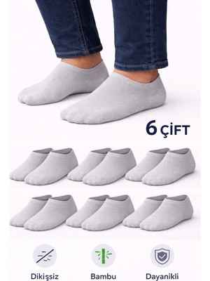 Ducks Socks Erkek Bambu 6'lı Dikişsiz Sneakers Çorap