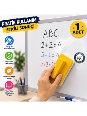 Nistabolje 1 Adet Tahta Silgisi Keçeli Yazı Tahta Silgisi