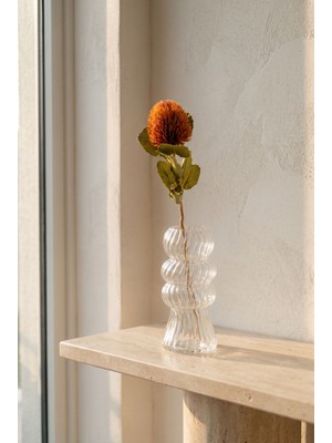 Acar Eterna Bloom Yapay Tek Dal Banksia Turuncu - 59 cm