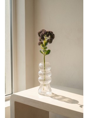 Acar Eterna Bloom Yapay Tek Dal Sedum Çiçeği Gri - 57 cm