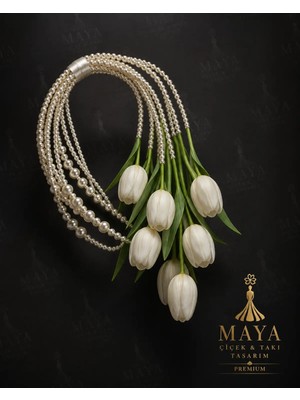 Bioren Maya Perla Premium - Inci Kemerli Lale Gelin Çiçeği